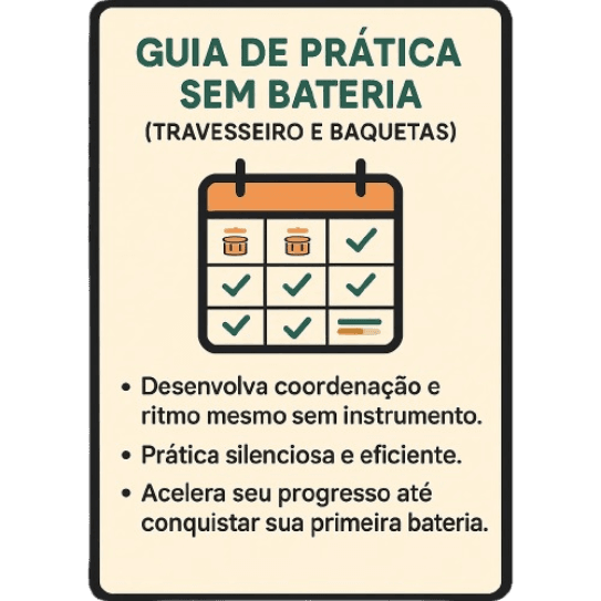 Ilustração de batidas de violão